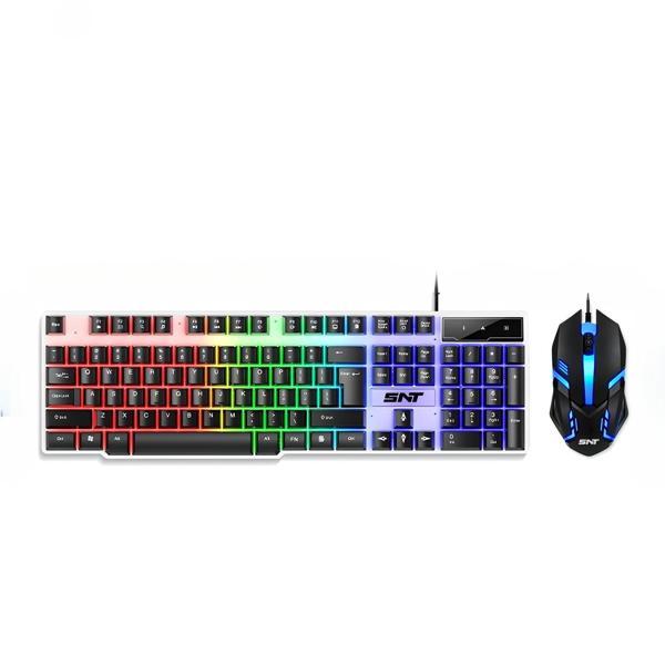 SNT TF-230 RGB Gaming Klavye Mouse Seti | Oyuncular için Işıklı Klavye & Mouse Set - Image 1