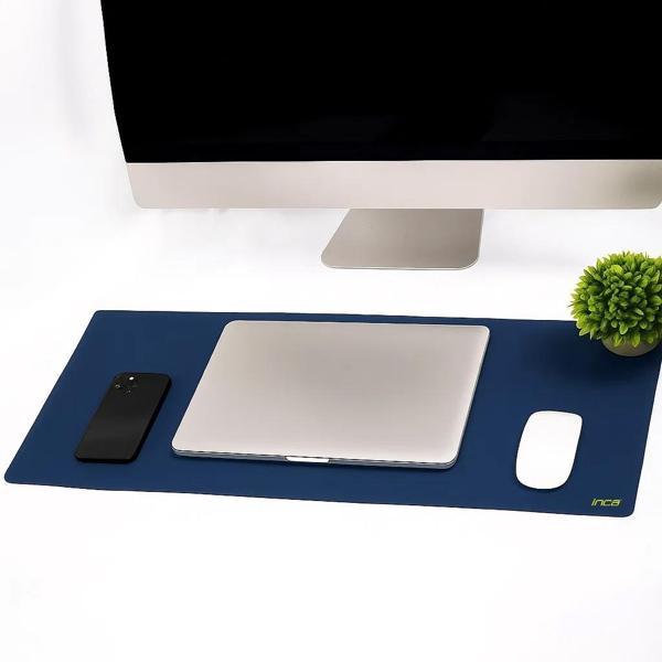 IMP-019 PU Deri Mousepad Çift Taraflı Masa Matı 80x30 Kaymaz Su Geçirmez - Image 1
