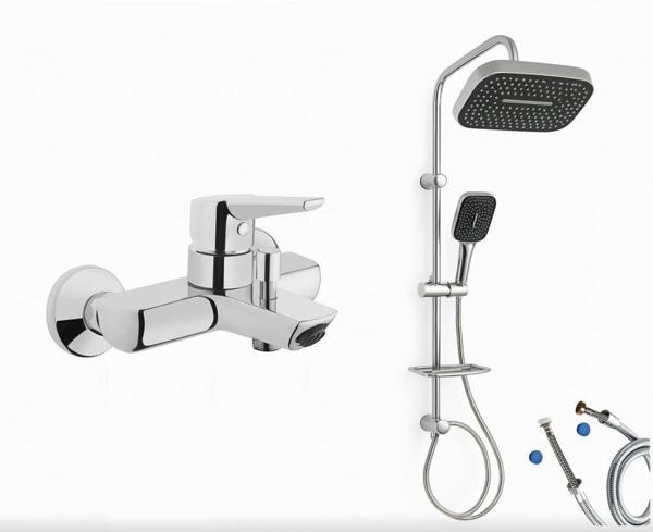 Artema Solid S Banyo Bataryası + Doppo Prime Lux Tepe Duş Sistemi - Image 1