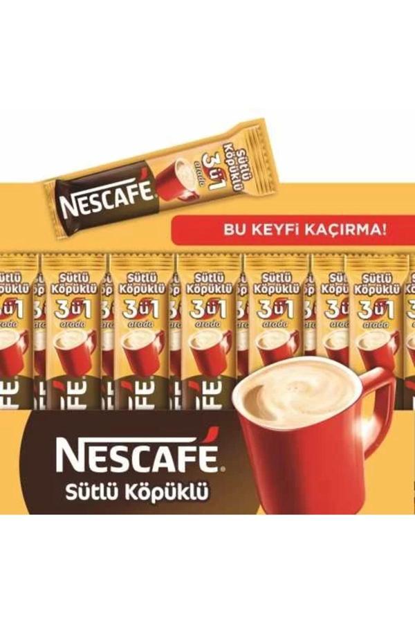 Nescafe 3 ü 1 Arada Sütlü Köpüklü Kahve (48 li Kutu) - Image 1