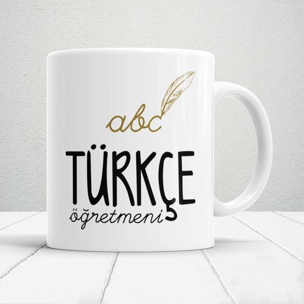Türkçe Öğretmenlerine Özel Öğretmenler Günü Hediyelik Baskılı Kupa - Image 1