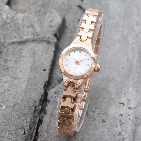 Pinkoli Retro Minimal Oval Kasa Rose Kordon Kadın Kol Saati ST-304199 - Image 1
