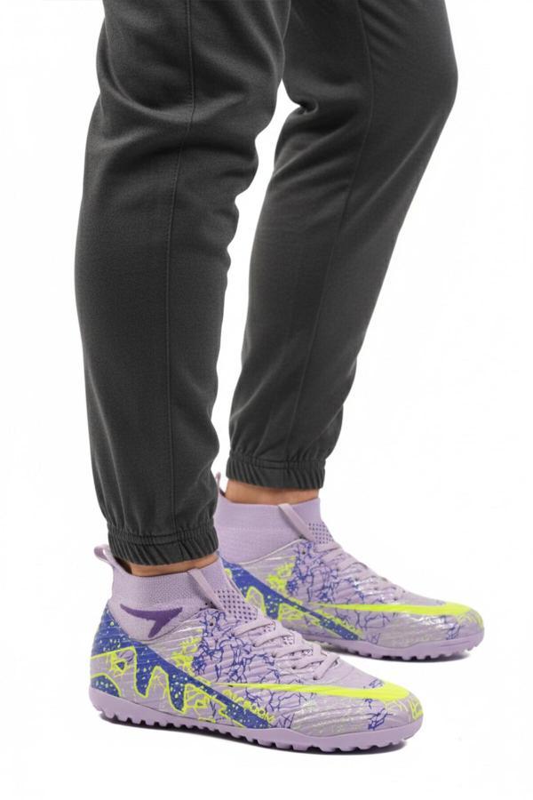 Lila Mor Unisex Halı Saha Ayakkabısı Air 600 G - Image 1