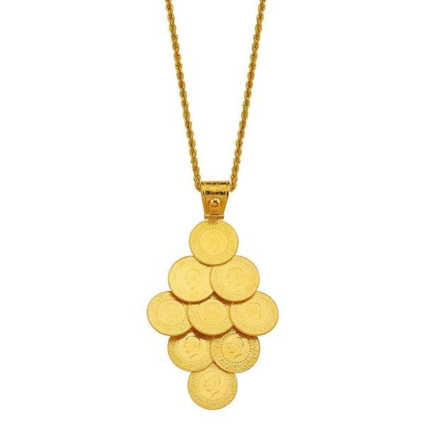Çeyrek Altınlı 22 Ayar Kolye 25.80 Gram - Image 1