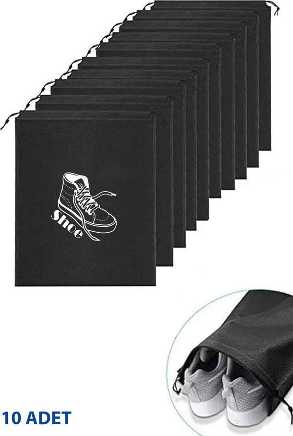 10 ADET Ayakkabı Taşıma ve Saklama Çantası ve Kesesi , Bavul İçi Organizer Torba - Image 1