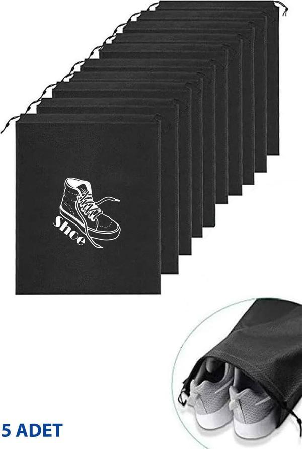 5 ADET Ayakkabı Taşıma ve Saklama Çantası ve Kesesi , Bavul İçi Organizer Torba - Image 1