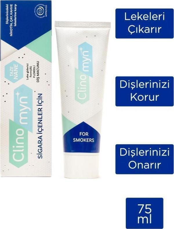 Clınomyn Sıgrara Icenler Icın Dış Macunu 75 ml - Image 1