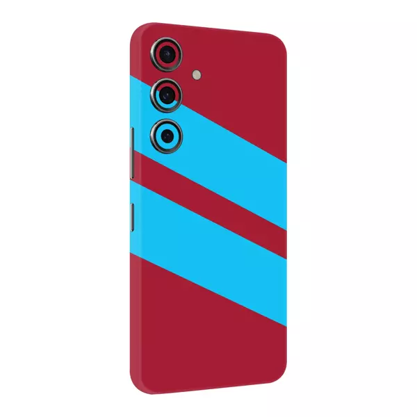 Papscover Samsung S24 Plus Kaplama Bordo Mavi Şerit - Image 1