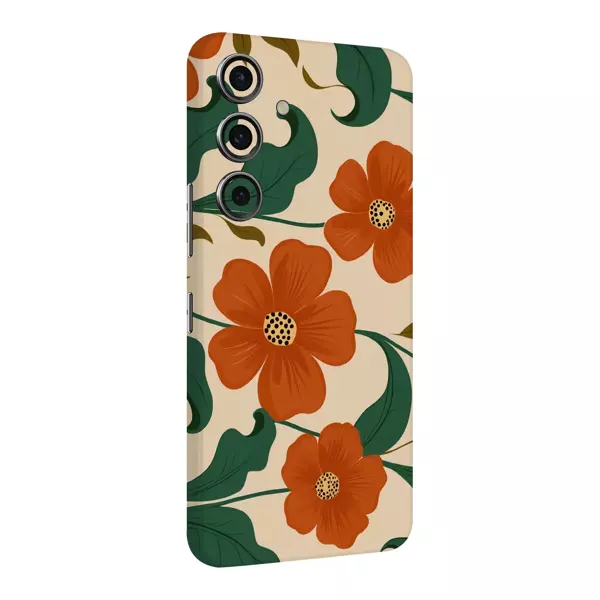 Papscover Samsung S24 Plus Kaplama Kırmızı Çiçek - Image 1