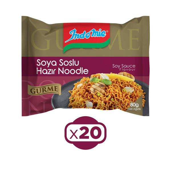 Indomie Noodle Gurme Soya Soslu 80 gr x 20 Adet - Image 1
