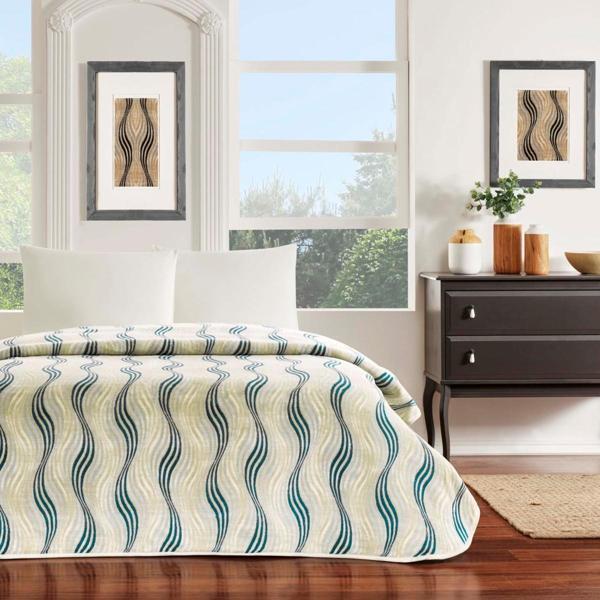 TAÇ ROSELİA TEK KİŞİLİK POLYESTER BATTANİYE BEJ - Image 1
