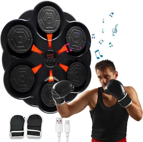 Duvar Boks Makinesi Müzikli Bluetooth Hoparlör Özellikli Led Işıklı Ritimli 9 Mod Seviye Ayarlı Box - Image 1