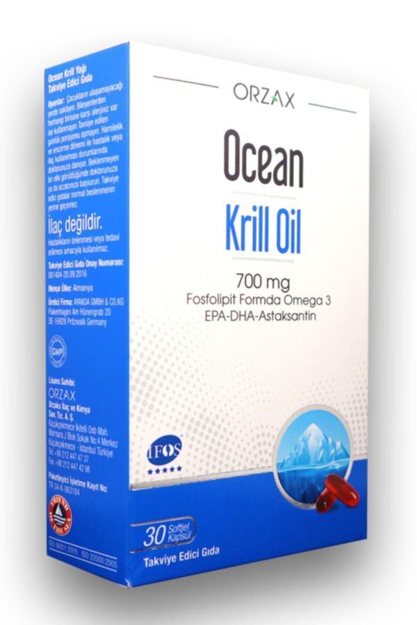 Ocean Krill Oil 700 mg Omega 3 30 Softjel Kapsül - Image 1