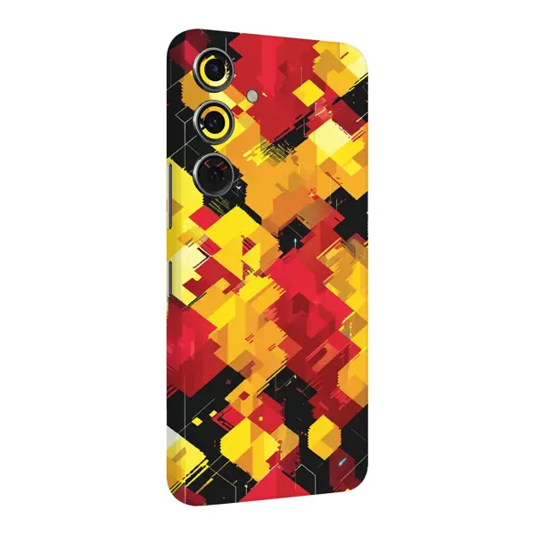 Papscover Samsung S24 Plus Kaplama Sarı Kırmızı Pixel - Image 1