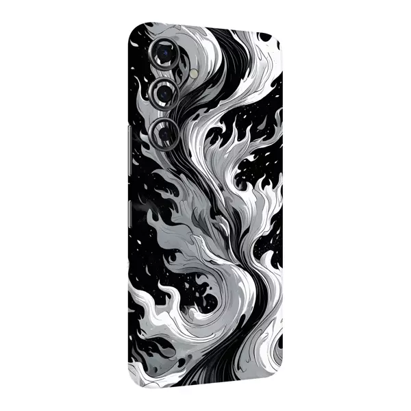 Papscover Samsung S24 Plus Kaplama Siyah Beyaz Ateş - Image 1