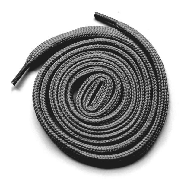 Koyu Gri 1 cm Kalınlığında 1 Çift Yassı Spor Ayakkabı Bağcığı - Image 1