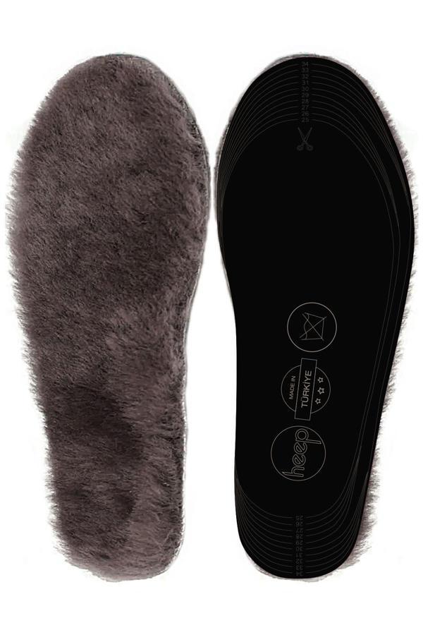 Heep Gerçek Kürklü Hakiki Deri 25-35 Numara Ayakkabı Küçültme Tabanlığı - Image 1