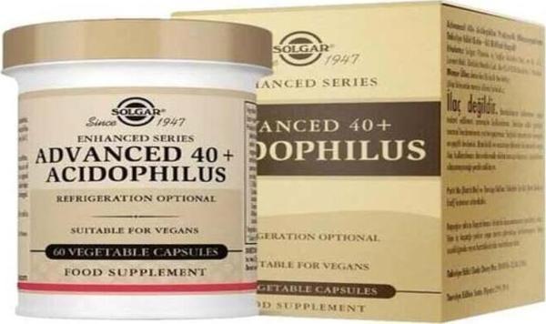 SOLGAR ADVANCED 40+ ACIDOPHILUS 60 CAP. - Image 1