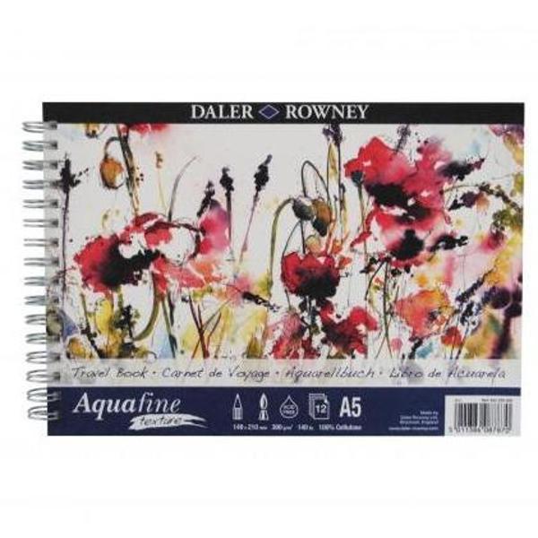 Daler Rowney Aquafine Texture Sulu Boya Blok A5 - 300gr. - 12 Yaprak - Image 1