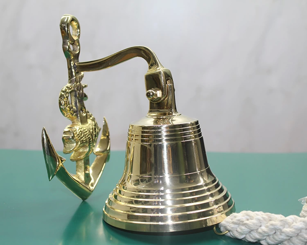 Pirinç Duvara Asmalı Çapalı Çan 6098 - Image 1