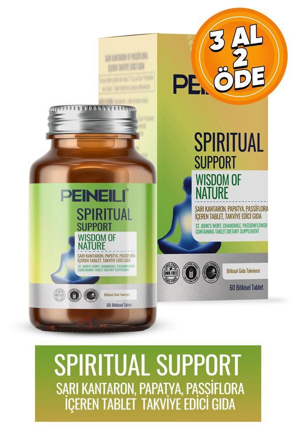 Peineili Spırıtal Support Sarı Kantaron, Papatya, Passiflora, Lepidyum İçeren Takviye Edici Gıda 60 Tablet - Image 1