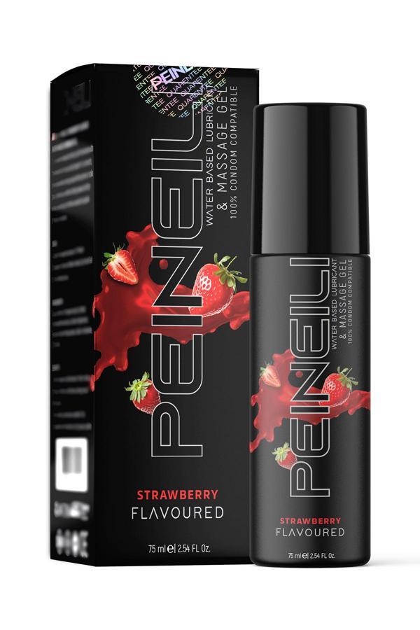 Peineili Çilek Aromalı Su Bazlı Jel Masaj Jeli Kayganlaştırıcı Jel 75 Ml - Image 1