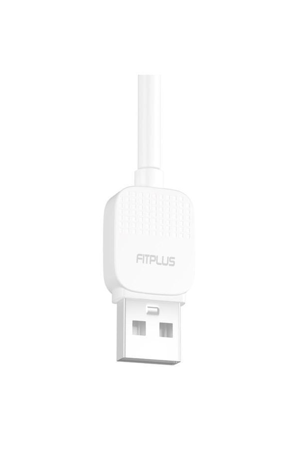Fitplus Bianca Bs-102 Lightning Data/Şarj Kablosu 2.4A 1Mt - Beyaz - Image 1