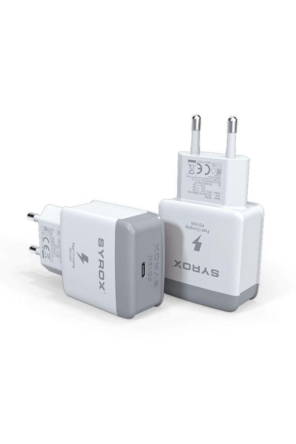 Syrox Pd18B 18W Type-C Girişli 3.0A Hızlı Şarj Adaptörü - Image 1