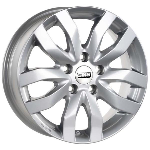 CMS-986-01 6.5x16"-5x120 ET52 67.2 Racing Silver Jant (4 Adet) - Image 1