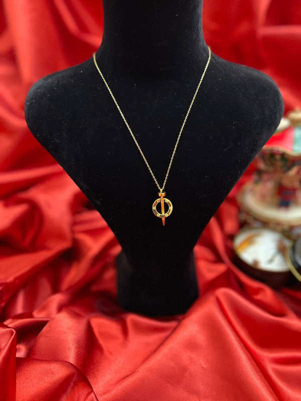 Biem Çivi Model Çelik Kolye - Image 1