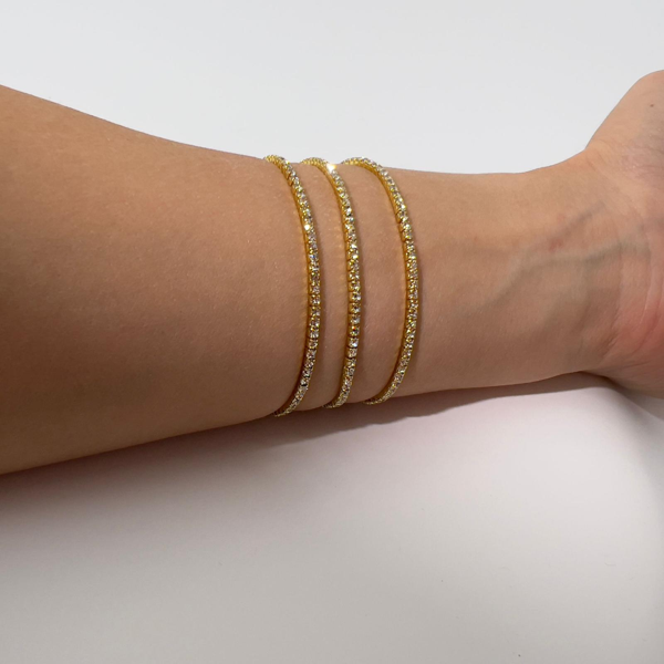 Biem Gold Renk Lastik Bileklik - Image 1