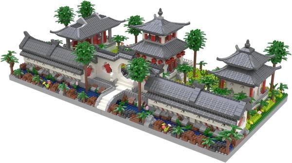 Kadablk Suzhou Bahçesi'nin Çin Tarzı Mimarisi, 1. Set Ön Avlu - 4222 Parça - Image 1
