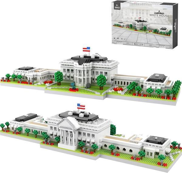 CAXIMSY Beyaz Saray Mikro Mini Yapı Blok Setleri Landmark Serisi - 3000 Parça - Image 1