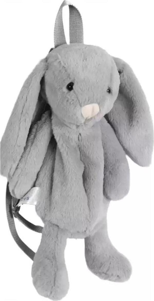 Dada Peluş Çanta Tavşan Gri 45 Cm DD-30460 - Image 1