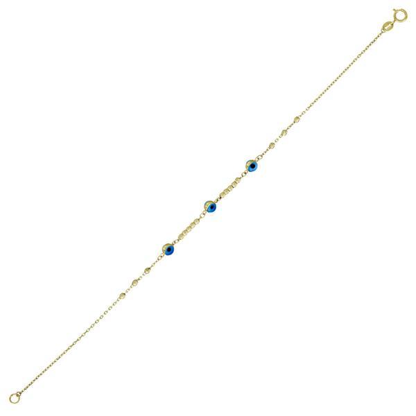 Altın Nazar Boncuklu Bileklik T075587 - Image 1