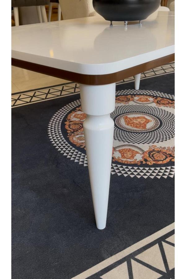 Akset Orta Sehpa Lüx Beyaz Ceviz - Image 1