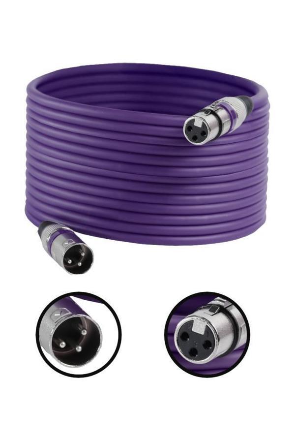 Midex MXL-20M-PRP Kaliteli XLR TO XLR 20 mt. Mikrofon Kablosu - Image 1