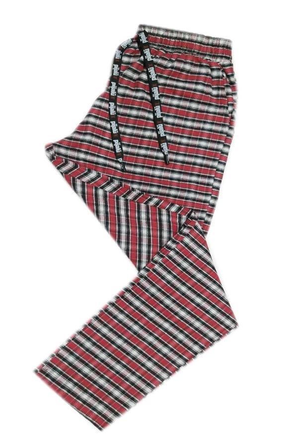 Pijalüx Erkek Kareli Poplin Cepli Alt Pijama - Image 1