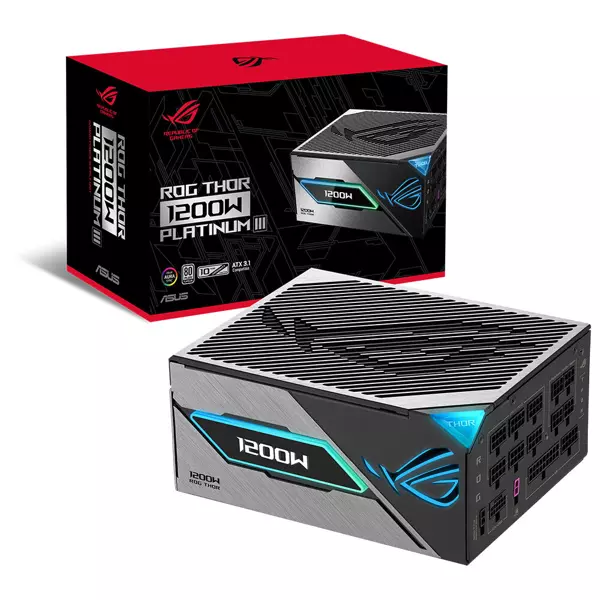 ASUS ROG-THOR-1200P3 1200W 80 Plus Platinum 135mm Full Modüler Gaming (Oyuncu) Power Supply - Image 1