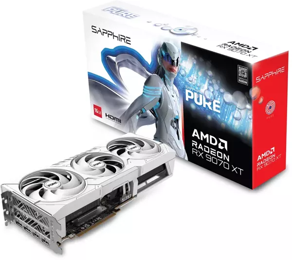 Sapphire Pure AMD Radeon RX 9070 XT 11348-02-20G 16GB GDDR6 256Bit Gaming OC (Oyuncu) Ekran Kartı - Image 1