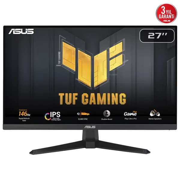 ASUS TUF GAMING VG249QE5A 23.8 inç 146Hz 1ms ELMB IPS Gaming (Oyuncu) Monitör - Image 1