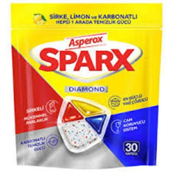 Asperox Sparx Bulaşık Makinesi Deterjanı 30 Tablet - Image 1