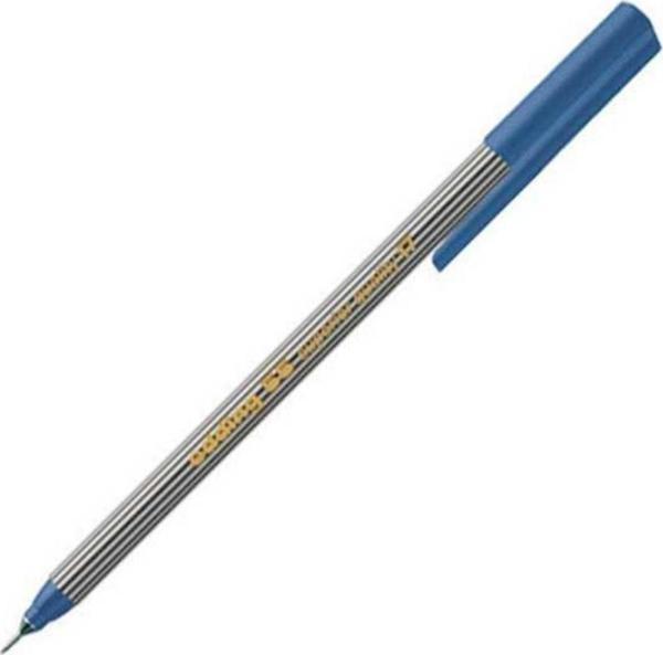 Edding 55 İnce Uçlu Kalem Fineliner Keçeli Kalem 0.3Mm Çelik Mavisi (10 Lu Paket) - Image 1