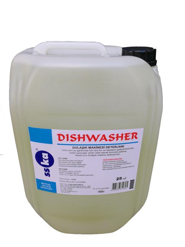 SSKA Endüstriyel Bulaşık Makine Deterjanı - 25 Kg. - Bidon - Image 1