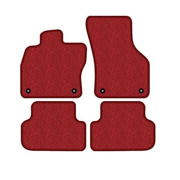 Fiat 500C 2007-2019 Lüks Halı Paspas Seti Kırmızı - Image 1