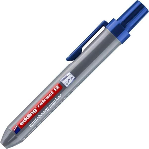 Edding Retract12 Beyaz Yazı Tahtası Kalemi 1,5-3Mm Yuvarlak Uçlu Mavi (10 Lu Paket) - Image 1