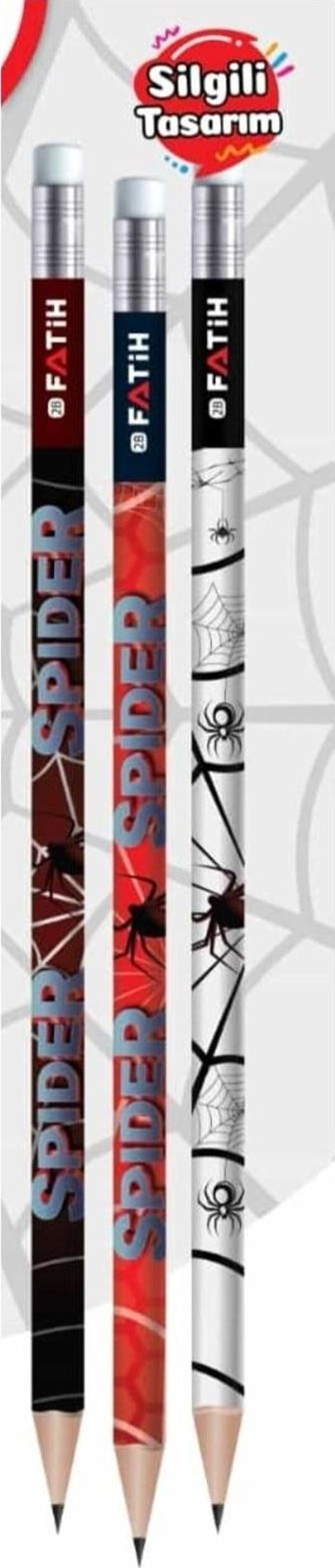 Fatih Kurşun Kalem Spider Silgili 17875 (72 Li Paket) - Image 1