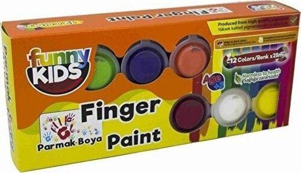 Funny Kids Parmak Boyası 12 Li Set 25 Ml - Image 1