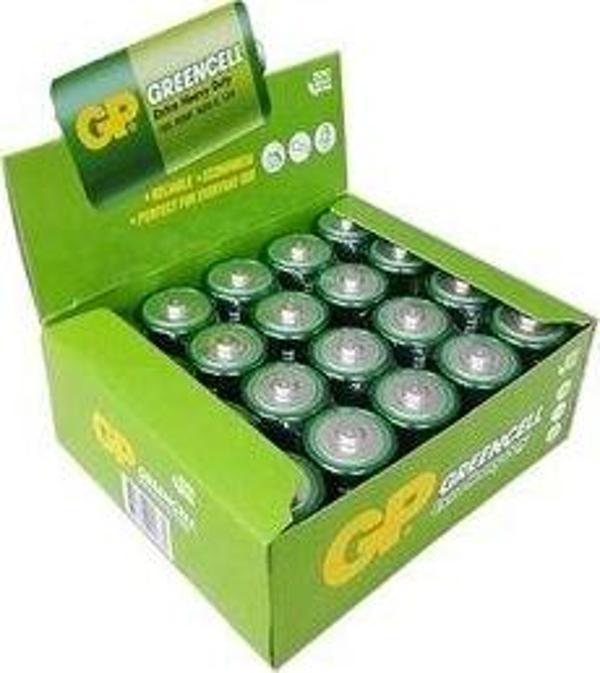 Greencel R20 Kalın D Boy Çinko Pil 20 Li Paket Gp13-2S2 - Image 1