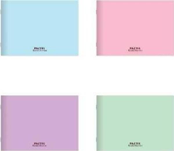 Keskin Color Resim Defteri 25X35Cm 24 Yaprak Pp Kapak Tel Dikişli Pastel Renkler 306014-99 (Karışık Renk 1 Adet) - Image 1